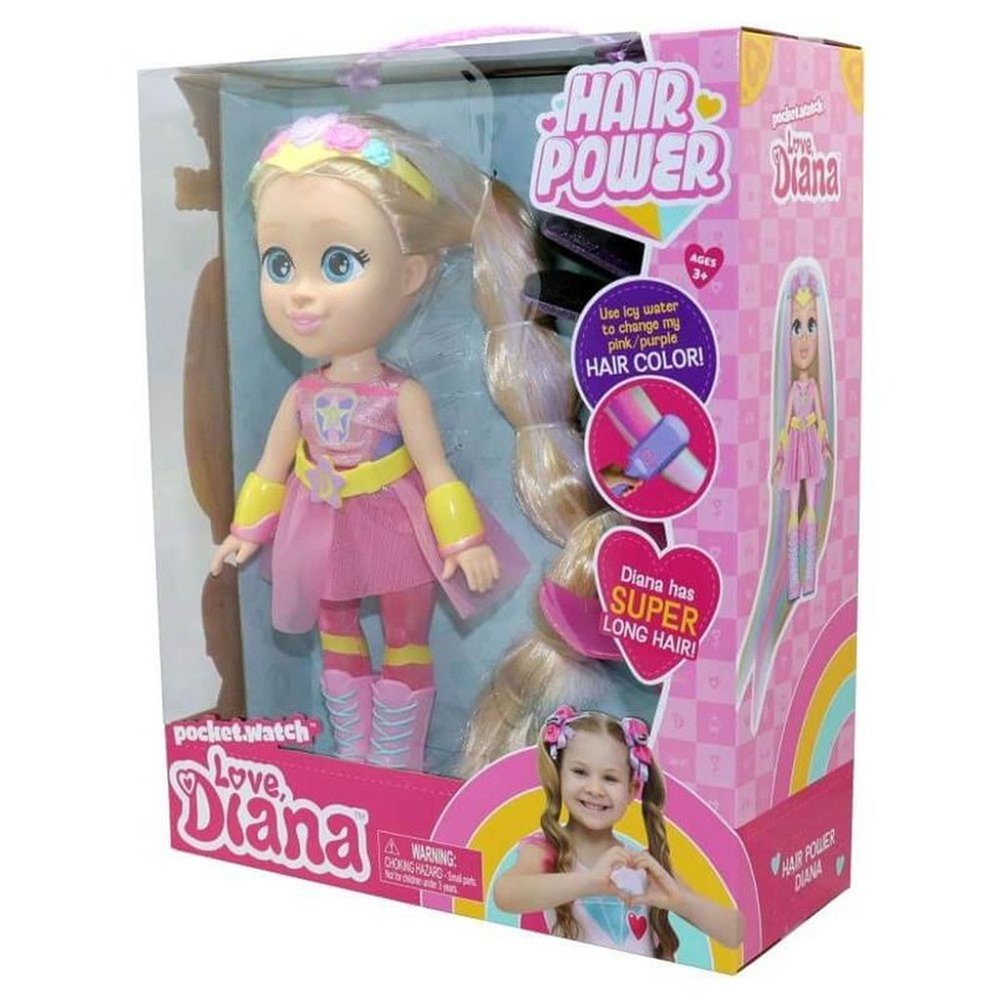 NIB Large Love, Diana 13'' Hairpower Doll.  Brand New